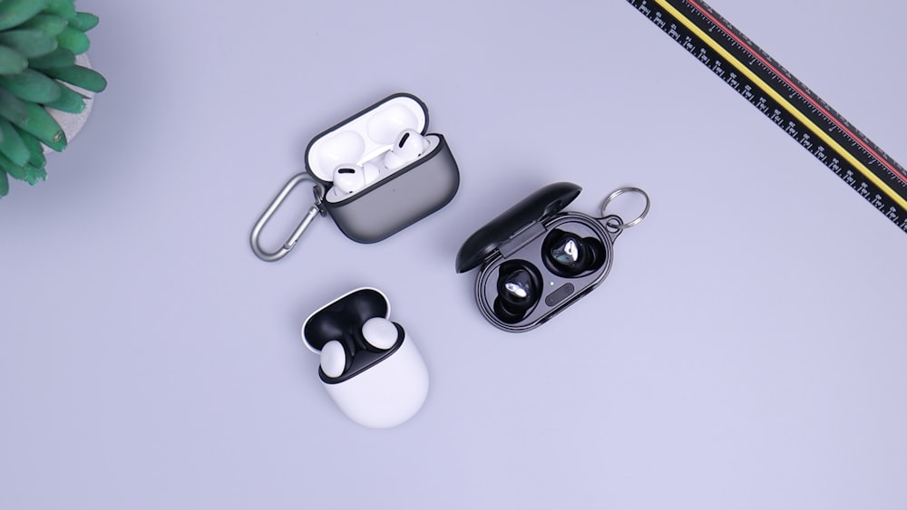 Wireless earbuds product photo